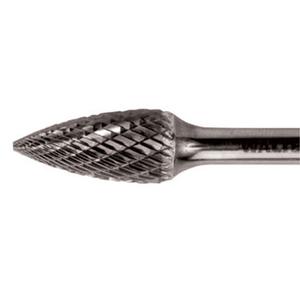 Double Cut Tapered Burr - SG-44, 1/8", 1/8", 1/2"