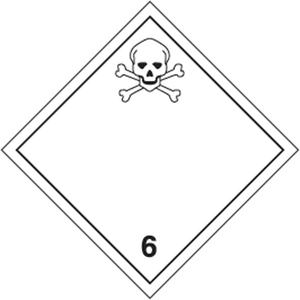 TDG Shipping Labels - 6.1, Toxic Substances, Paper, 4", 4"