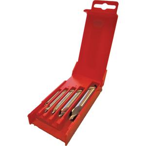 Combined Drill & Countersink - High Speed Steel, #1/#2/#3/#4/#5, 0.0781"/0.125"/0.1875"/0.0469"/0.1094", 82°, ANSI, 3/64", 1XD, 1/8" to 7/16"