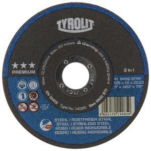 Cutting Disc - 5", 1/16", 7/8", 12250, 27, Aluminum Oxide