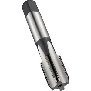 Medium Hook Pipe Tap - High Speed Steel, 1/4"-19, 4, 2-5/8", British Standard Parallel Pipe Thread specifications (BSPP), 19 mm, 10 mm, 8 mm