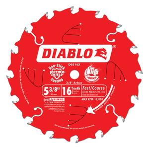 Circular Saw Blade - 5-3/8", 3/8", 16, Wood