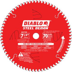 Circular Saw Blade - 7-1/4", 5/8", 70, Metal