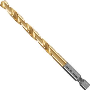 Impact Tough™ Drill Bit - High Speed Steel, 0.25", 4", 3", 135°, 1/4" Hex