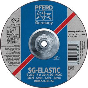 Performance Line Grinding Wheel - 4-1/2", 1/4", 7/8", 13300, 27, Aluminum Oxide