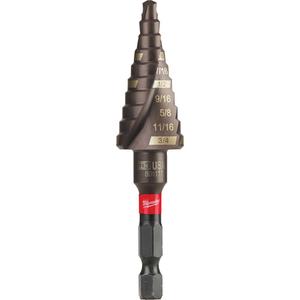 #3 Shockwave™ Impact Duty™ Step Drill Bit - Titanium, 3/4", 3/16", 1/16", 3-17/64", Spiral, 1/4"