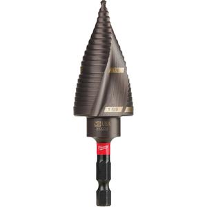 #9 Shockwave™ Impact Duty™ Step Drill Bit - Titanium, 1-1/8", 7/8", 1/4", 3-49/64", Spiral, 1/4"