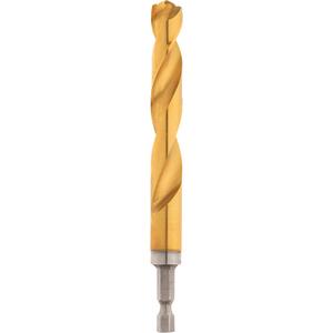 Shockwave™ Drill Bit - Titanium, 1/2", 0.5", 5-1/8", 3-21/64, 135°, 1/4", Hex