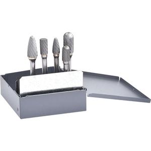 Double Cut Carbide Burr Set - 5, 1/4"