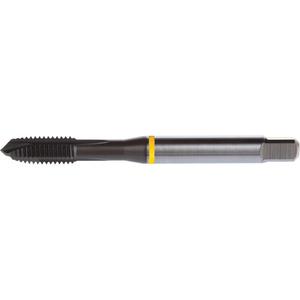 Yellow Shark Spiral Point Tap - High Speed Cobalt, 1/2"-13, 3, 4.331", Plug, Powder Metallurgy Steel, Titanium Aluminum Nitride, UNC, H5