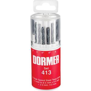 Jobber Drill Bit Set - 13, High Speed Steel, 118°, A191, Steam Oxide