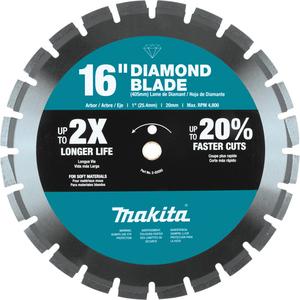 Segmented Rim Diamond Blade - 16", 1"