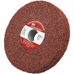 Scotch-Brite™ Non-Woven Metal Finishing Wheel - 6", 1", Medium, 1", Aluminum Oxide, 5