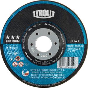 Rondeller Depressed Centre Grinding Wheel - 4-1/2", 7/8", 36, 13300, 29