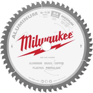 Aluminum Circular Saw Blade - 6-1/2", 5/8", 54, Metal, 0.071"