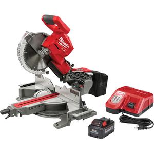 M18 Fuel™ Dual Bevel Sliding Compound Mitre Saw Kit - 18 V, 10", Lithium-Ion, 50° left/60° Right, 4000, 5-3/4", 5-1/4", 2 x 12
