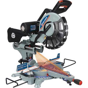Dual Bevel Sliding Compound Mitre Saw - 12", 15 A, 30° Left/45° Right, 90° Left/45° Right