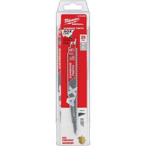 The Ax™ Sawzall® Blade for Pruning & Clean Wood - 9", 1", 0.05", 5, Carbide