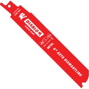 Reciprocating Blade for Auto Dismantling - 6", 1", 10-14, Bi-Metal