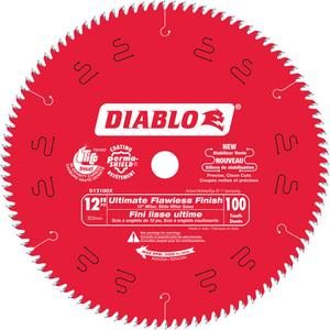 Ultimate Polished Finish Circular Saw Blade - 12", 1", 100, Wood/Laminate, 7°, 0.098", 0.071", ASFG