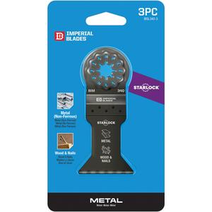 Starlock™ 1-3/4" Standard Metal Blade - Cutting, Nails, Staples, Copper Pipe, Wood w/ Nails, Drywall & PVC, 1-3/4″ (44mm), 1-7/8" (48 mm)