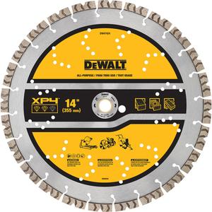 XP4 All-Purpose Segmented Diamond Blade - 14", 0.125", 1", 5400, 12 mm