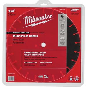 Circular Saw Blade - 14", 1", Ductile Iron, 1/8", 5500