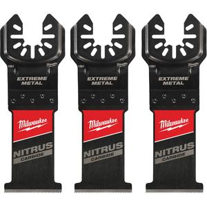 Nitrus Carbide™ Extreme Metal Universal Fit Open-Lok™ Oscillating Multi-Tool Blades - Cutting, 1-3/8", 2"