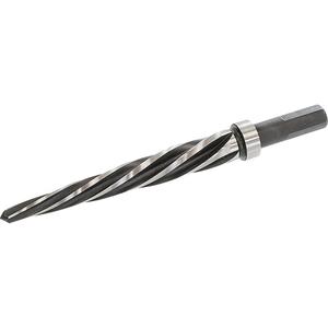 Reamer - 1", High Speed Steel, Spiral, 3-Flat, 7", Aluminum, Stainless Steel, Steel, 1/2"