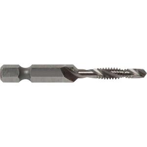 Drill/Tap Bit - High Speed Steel, #10, 24, NC, Mild Steel, Copper, Brass, Aluminum, Up to 10 GA