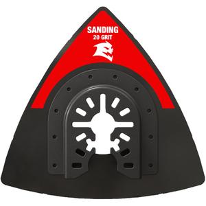 20-Grit Universal Fit 3-1/2" Oscillating Sanding Plate - Sanding, 3-1/2", 20, Carbide Grit