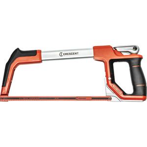 Fast Tension Hacksaw with Dual Material Handle - 12", 12", Ergonomic, 16-1/2", 24, Bi-Metal, Full Lifetime