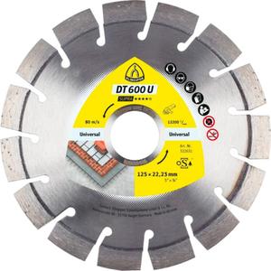 DT 600 U Supra Large Diamond Cutting Blades - 7", 7/8", 8500, 3/8", 7/64", 80 m/s