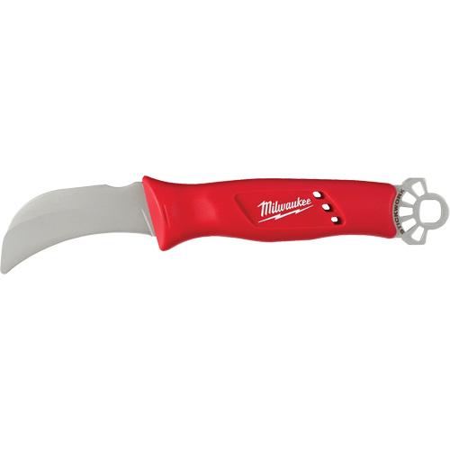 Lineman's Hawkbill Knife with STICKWORK™ 3-in-1 Ring - 1", Plastic, 9.5", 1.5", Limited Lifetime