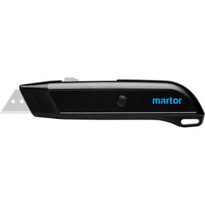 Secunorm Multisafe Retractable Knife - Heavy-Duty, 22 mm, Metal, Cardboard Up to 3-Ply, Tape, Slabbing Material Off a Roll, Textile, Rubber, Leather, PVC, Felt, Fleece, Carpet