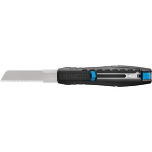 Secubase 383 Retractable Safety Knife with Serrated Blade - Light-Duty, 73 mm, 109.5 mm, 17.7 mm