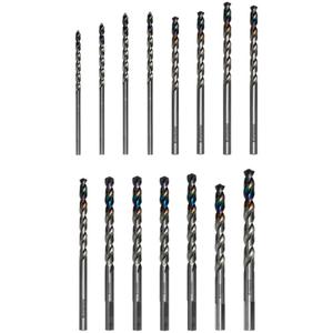 Metal Demon™ Drill Bits Set for Mild, Hardened and Stainless Steels - 15, 1/16"; 5/64"; 3/32"; 7/64"; 1/8"; 9/64"; 5/32"; 11/64"; 3/16"; 13/64"; 7/32"; 15/64"; 1/4"; 5/16"; 3/8", Metal, Cast Iron, Stainless Steel