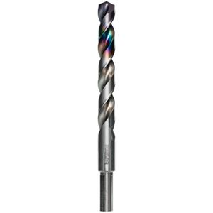Metal Demon™ Drill Bit for Mild, Hardened and Stainless Steels - 31/64", 5-9/10", 4", 130°, 3-Flats Reduced Shank, Metal, Cast Iron, Stainless Steel, Sheet Steel, Wood, Plastics, Split Point