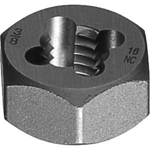 0650 Hexagon Rethreading Die - Carbon Steel, 1"-14, 1.8125", 1", UNS, Bright
