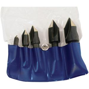 610 Countersink Set - 5, 1/4"; 3/8"; 1/2"; 5/8"; 3/4", Steam Oxide, 82°, 4