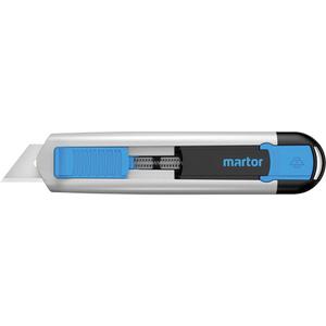 SECUNORM 525 Retractable Knife with Trapezoid Blade No. 99 - Heavy-Duty, 21 mm, Aluminum