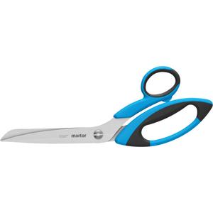 SECUPLUS 568 Stainless Steel Safety Scissors - 4-51/100", 12-99/100", Rings, Offset, Ambidextrous, 0.51", 4.92"