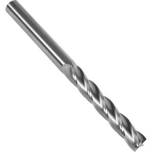 S137 30° Extra Long Square End Mill - Carbide, 3/8", 1-3/4", 4, 4", 3/8"