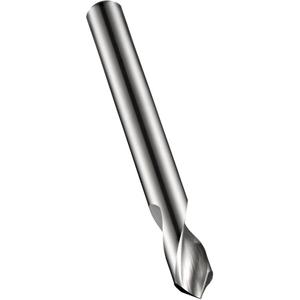 Spotting Drill - Carbide, 10 mm, 0.3937", 89 mm, 26 mm, 90°, Bright