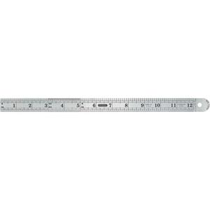 Industrial Precision Flexible Ruler - 13", 7/8", Steel