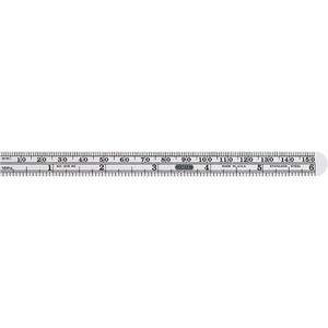 Economy Precision Flexible Ruler - 6-1/2", 15/32", Steel