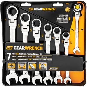 Wrench Set - 7, 13, Imperial, Combination, 5/16" to 3/4"