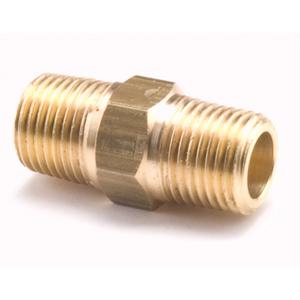 Hex Pipe Nipples - Brass, 1/2", Standard, 1/2"