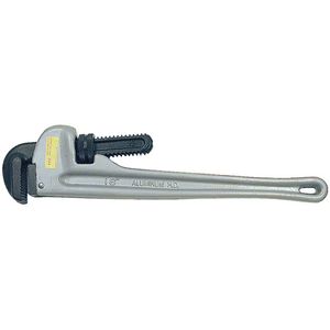 Pipe Wrench - 010-LWGZ353 - Aluminum, 18", 2-1/2", Non-Ergonomic, Plain