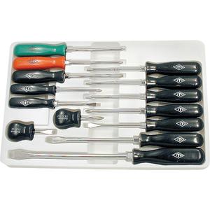 ISD-14 ITC® Professional ABS Handle Screwdriver Set - 14 Pcs., Magnetic